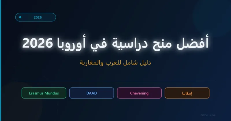 أفضل المنح الدراسية الكاملة في أوروبا 2026 — دليل العرب والمغاربة
